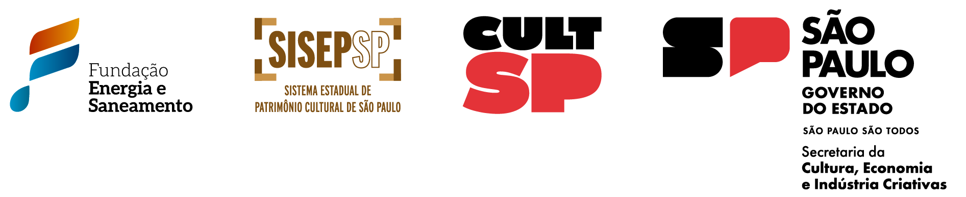 Fundação Energia e Saneamento · SISEP - Sistema Estadual de Patrimônio Cultural de São Paulo · CULT SP · Governo do Estado de São Paulo - Secretaria da Cultura, Economia e Indústria Criativas